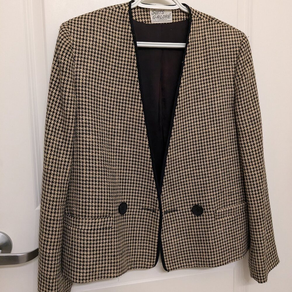 Vintage houndstooth blazer